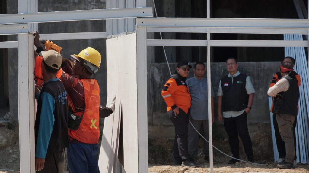 rumtara aceh 4 dompet dhuafa Proses pembangunan Rumtara Dompet Dhuafa untuk penyintas bencana banjir bandang dan tanah longsor di Aceh.