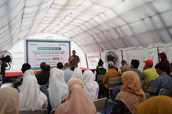 pembangunan sumur bor di aceh3 dompet dhuafa Peresmian penyaluran program Sumur Bor dan MCK di Meurah Dua, Kec. Meureudu, Kab. Pidie Jaya, pada Kamis (12/02/2026).