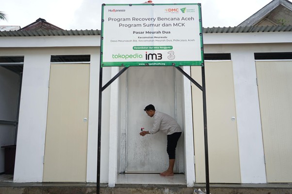 pembangunan sumur bor di aceh5 dompet dhuafa Sumur Bor dan MCK sudah bisa dimanfaatkan oleh warga untuk bersih-bersih dan berwudu.