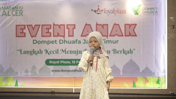 anakanak sambut ramadan berkah4 dompet dhuafa EVENT ANAK bertema: Langkah Kecil Menuju Ramadan Berkah di Lt. UG Royal Plaza, Ahad (15/02/2026).