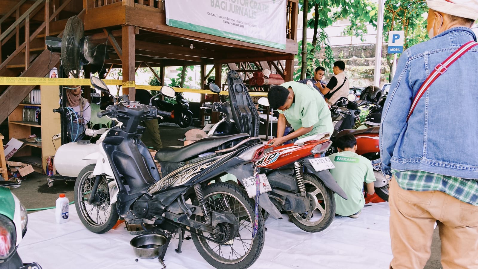 servis motor jurnalis 4 dompet dhuafa