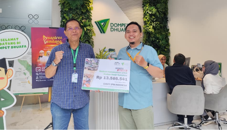 chevy spin 2 dompet dhuafa Serah Terima donasi oleh Chevy Spin Indonesia kepada Dompet Dhuafa.